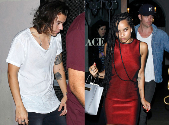 Harry Styles, Zoe Kravitz, Chris Pine Harry Styles, Zoe Kravitz, Chris Pine